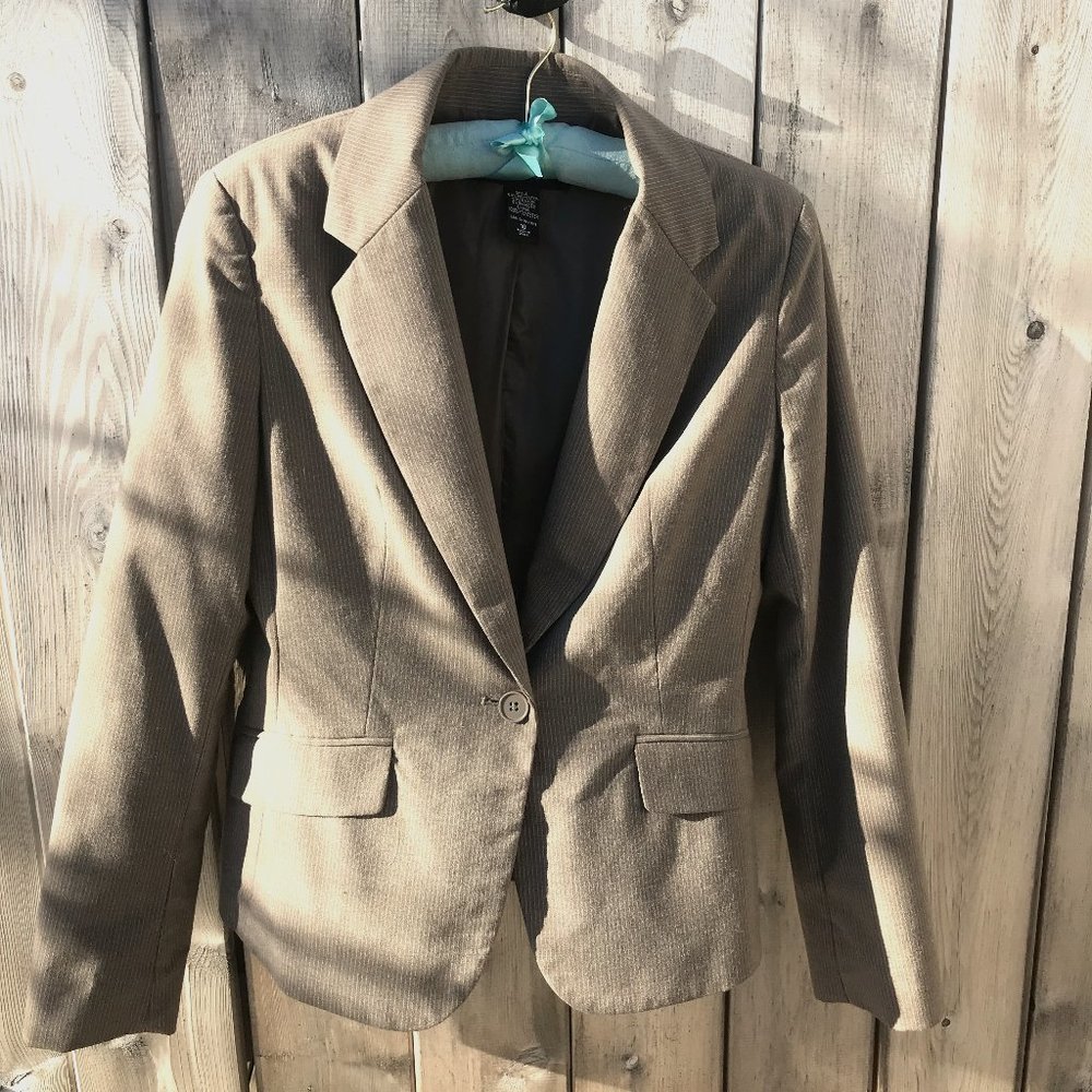 New York Company Lined Blazer Grey Size 10